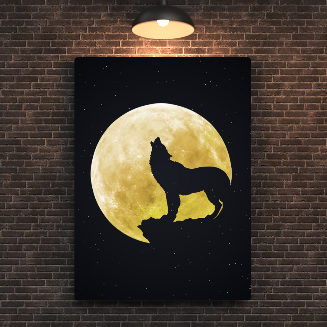 Wolf Metal Poster