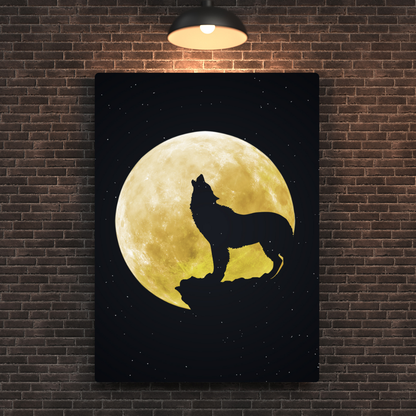 Wolf Metal Poster