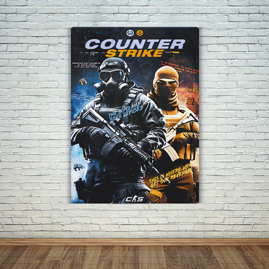 Counter Strike Metal Poster