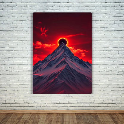 Red Mountain Metal Poster