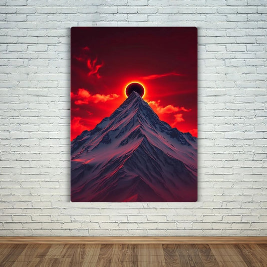 Red Mountain Metal Poster