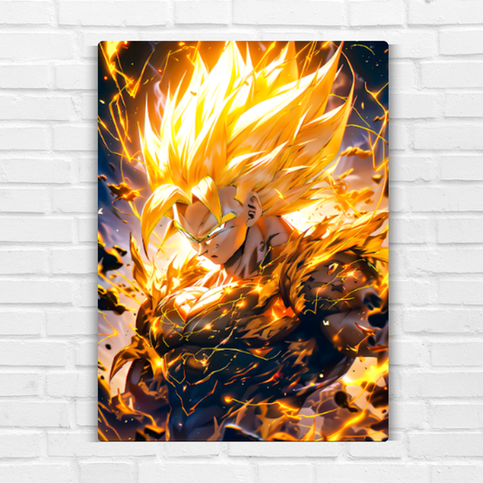 Super Saiyan Goku Metal Poster
