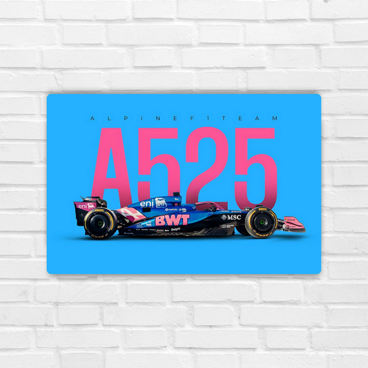 Alpine A524 Metal Poster