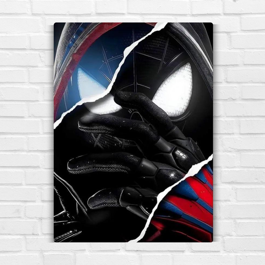 Masked Duality Metal Poster