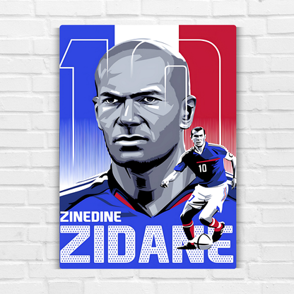 Zinedine Metal Poster