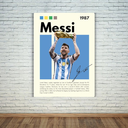 The Champion Messi Metal Poster