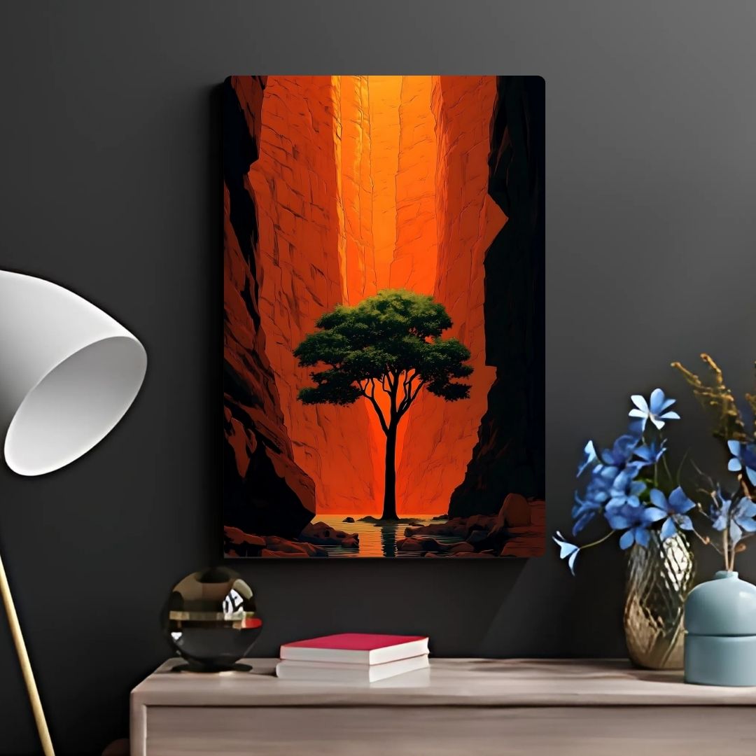 Nature's Embrace Metal Poster