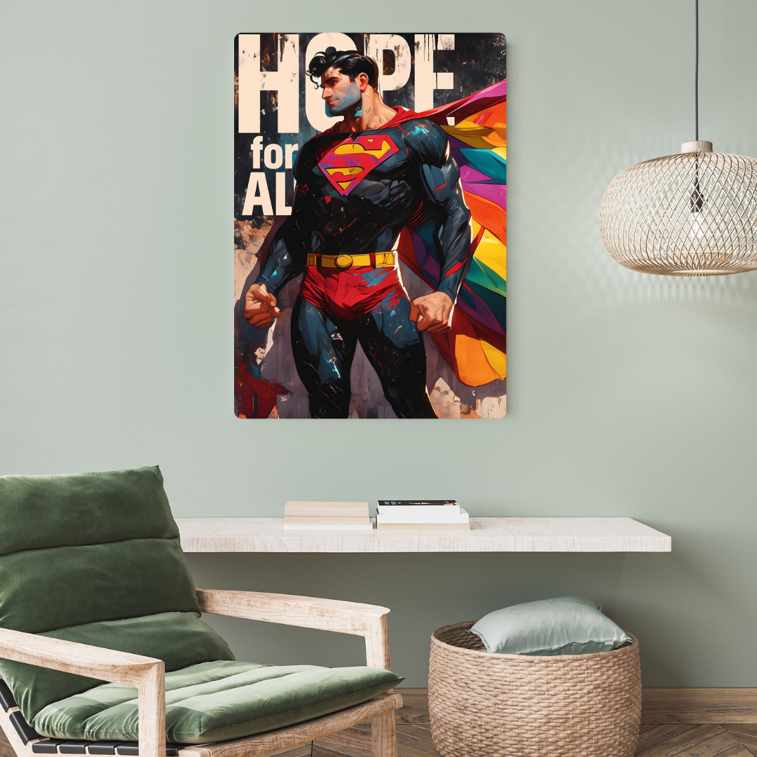 Superman Comic Metal Poster