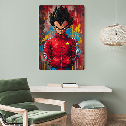 Vegeta Metal Poster