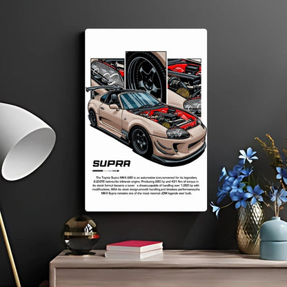 Supra MK4 A80 Metal Poster