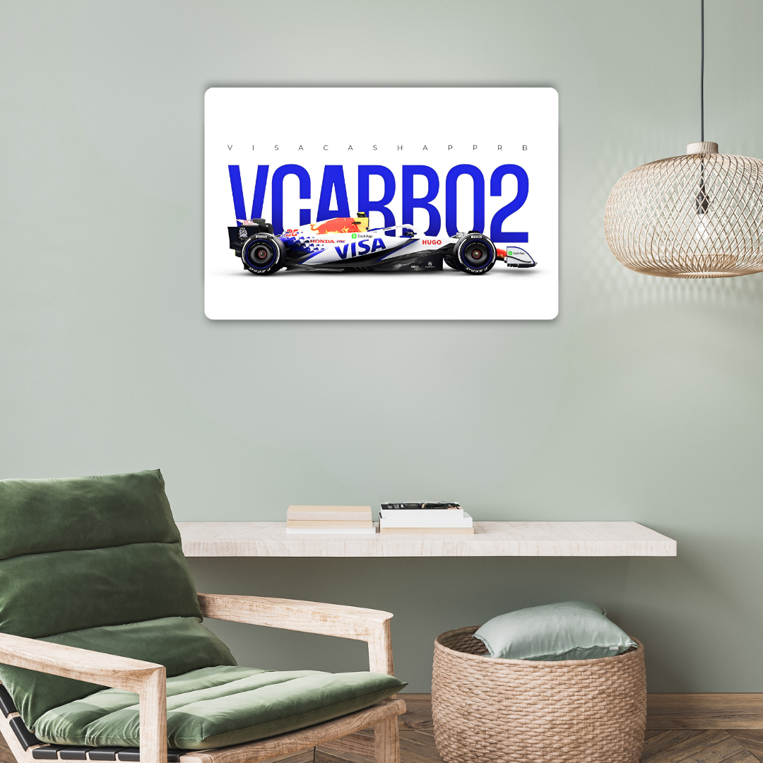 Formula 1 RB VCARB 02 Metal Poster