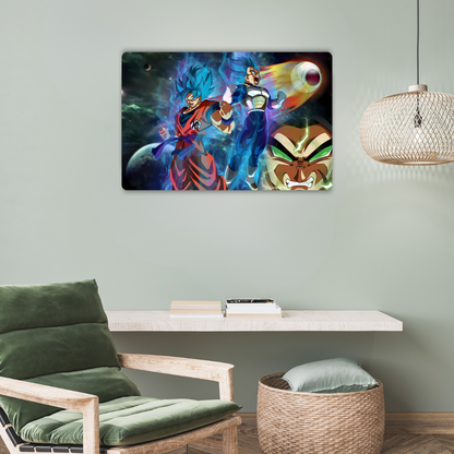 Saiyan Power Unleashed Metal Poster