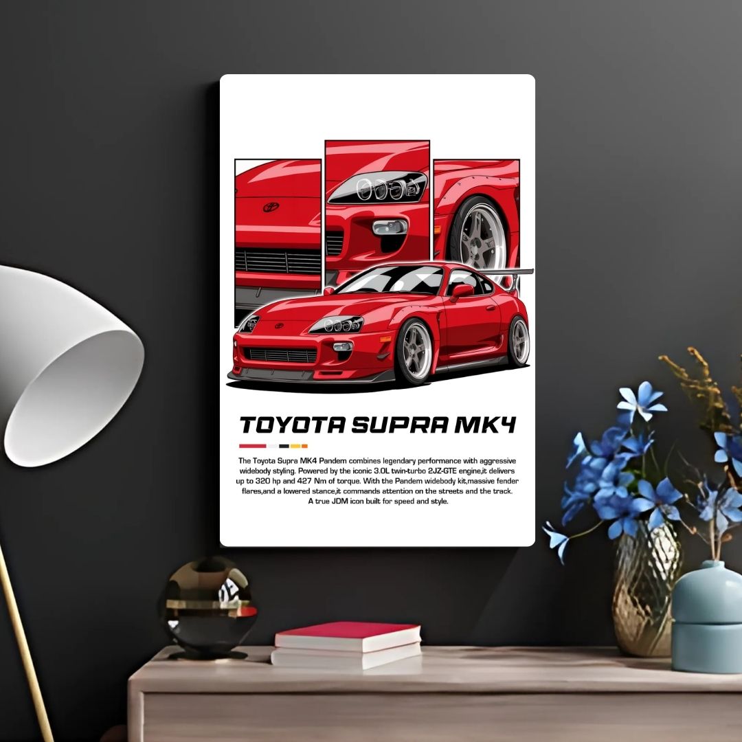 Toyota Supra MK4 Metal Poster