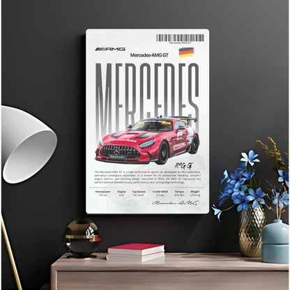 Mercedes-AMG GT Metal Poster