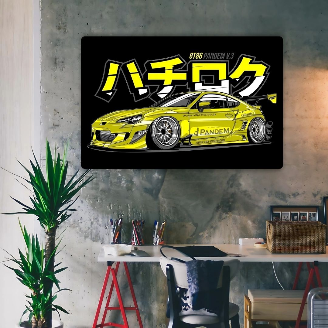 GT86 Pandem V3 Metal Poster