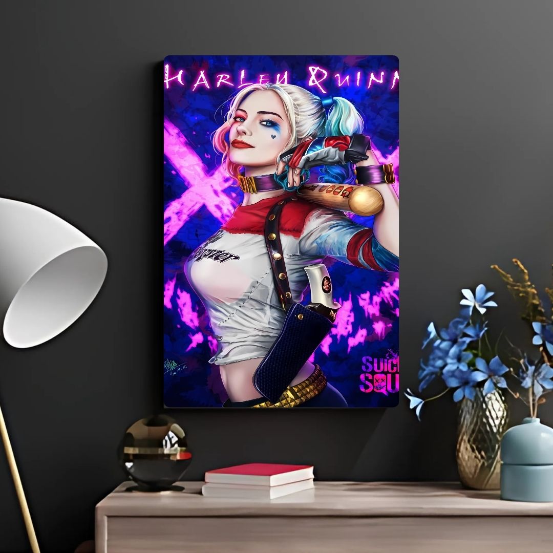Harley-Quinn Art Metal Poster