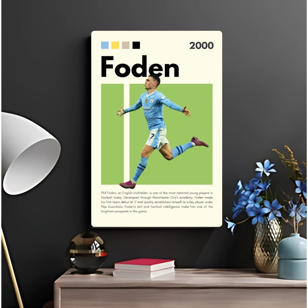 Phil Foden Metal Poster