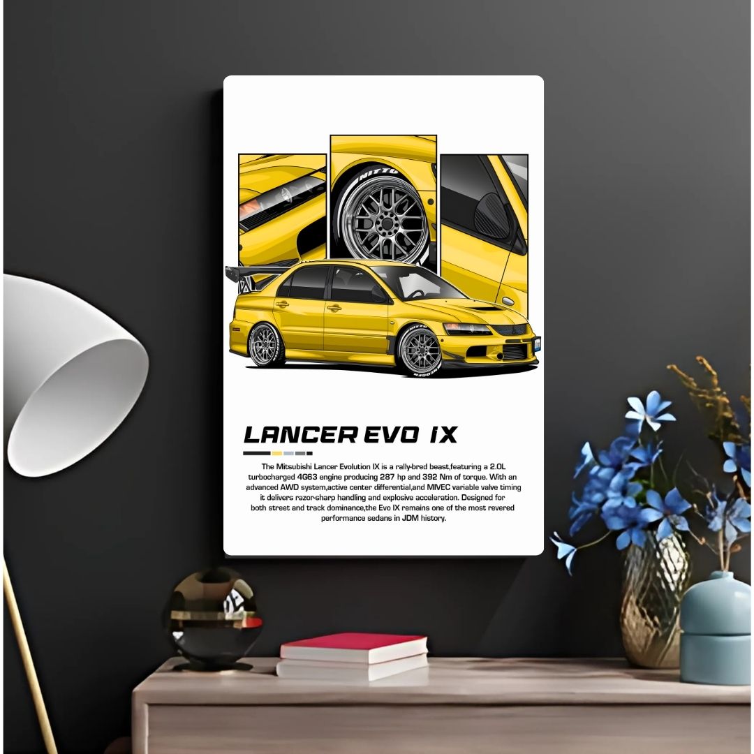 Lancer EVO IX Metal Poster