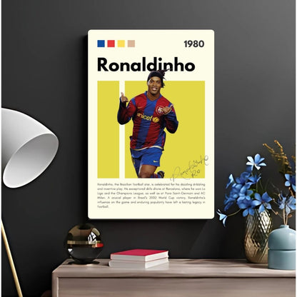 Ronaldinho Metal Poster