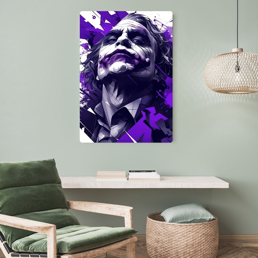 Joker's Gaze Metal Poster