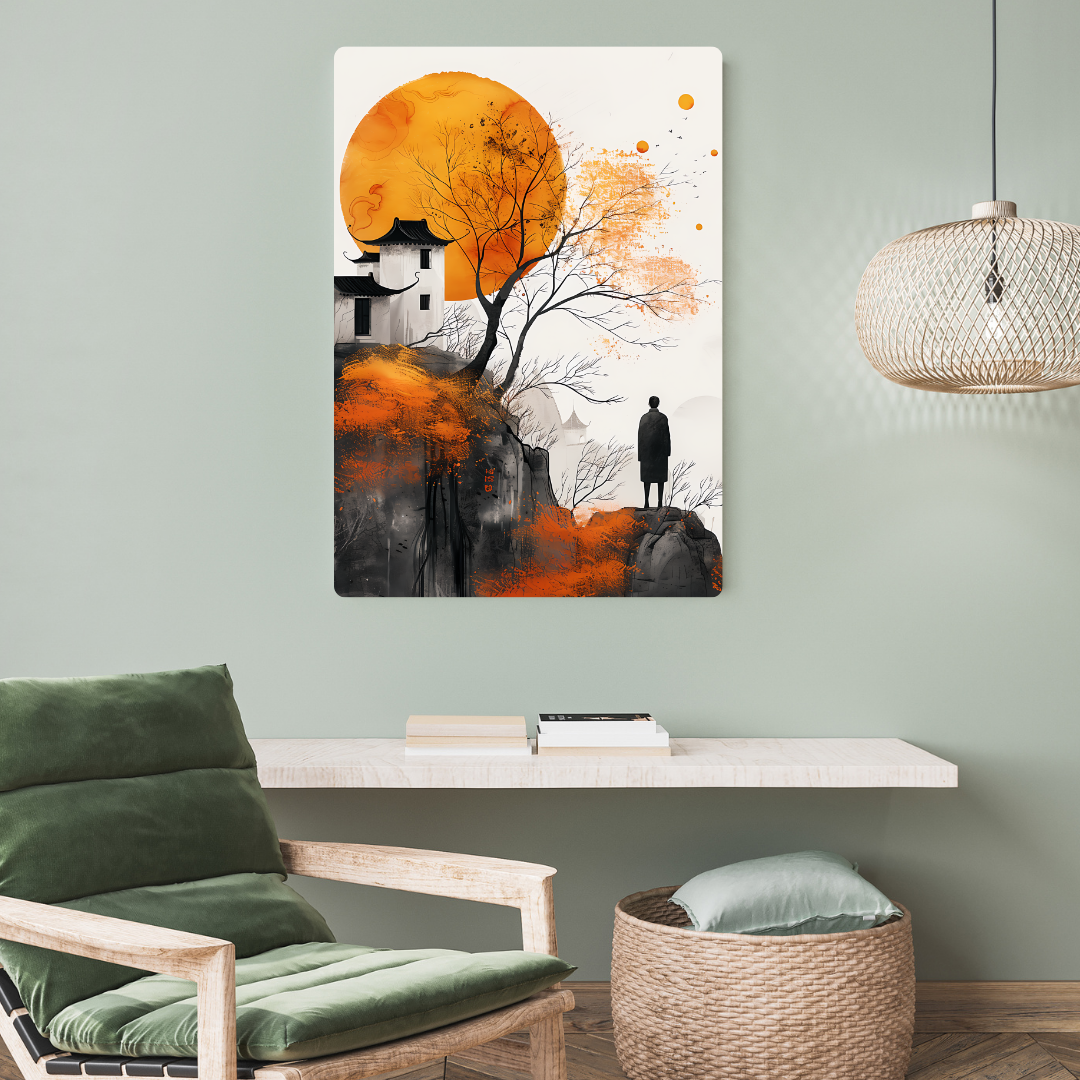 Anime Landscape Metal Poster