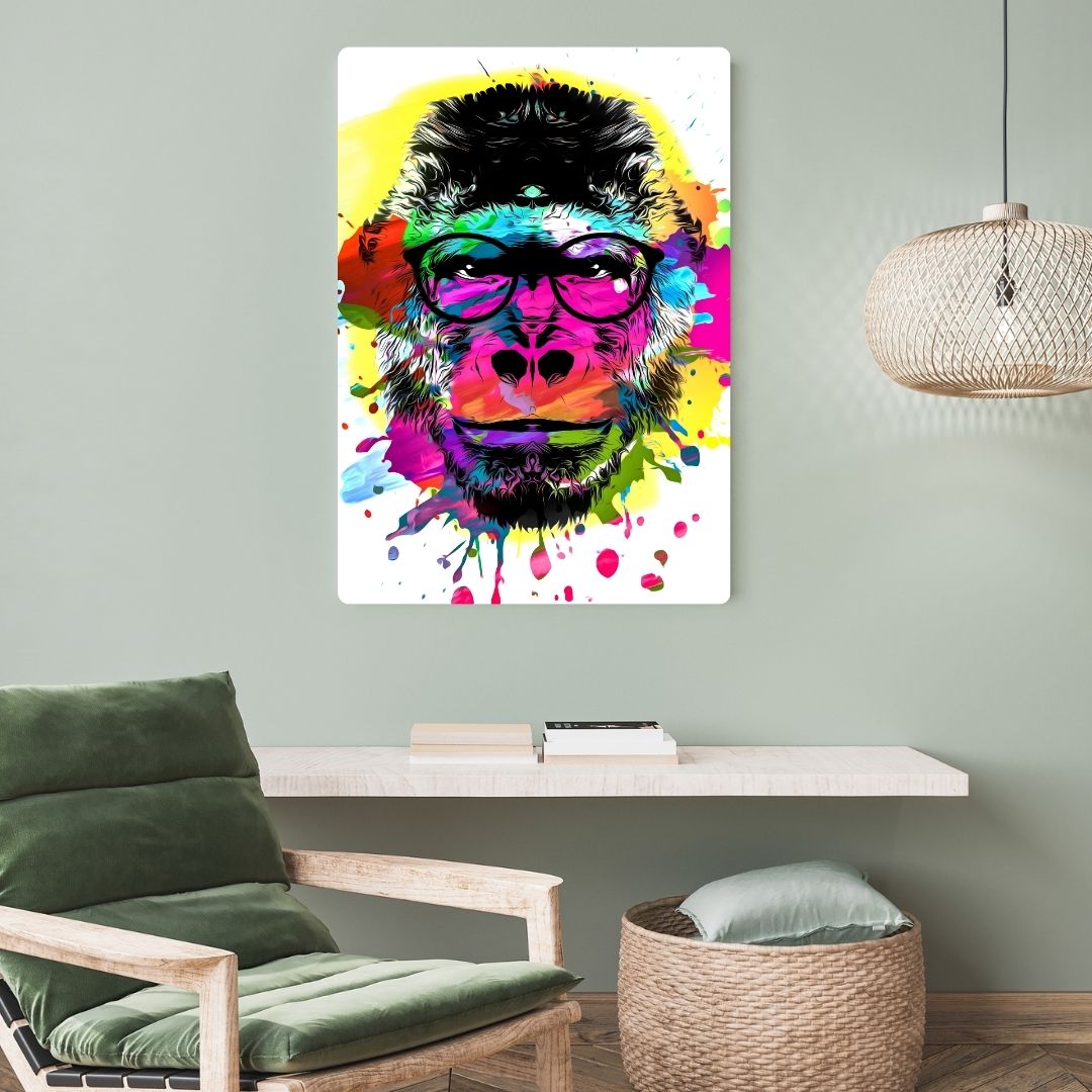 Abstract Monkey Metal Poster