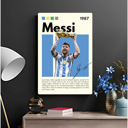 The Champion Messi Metal Poster