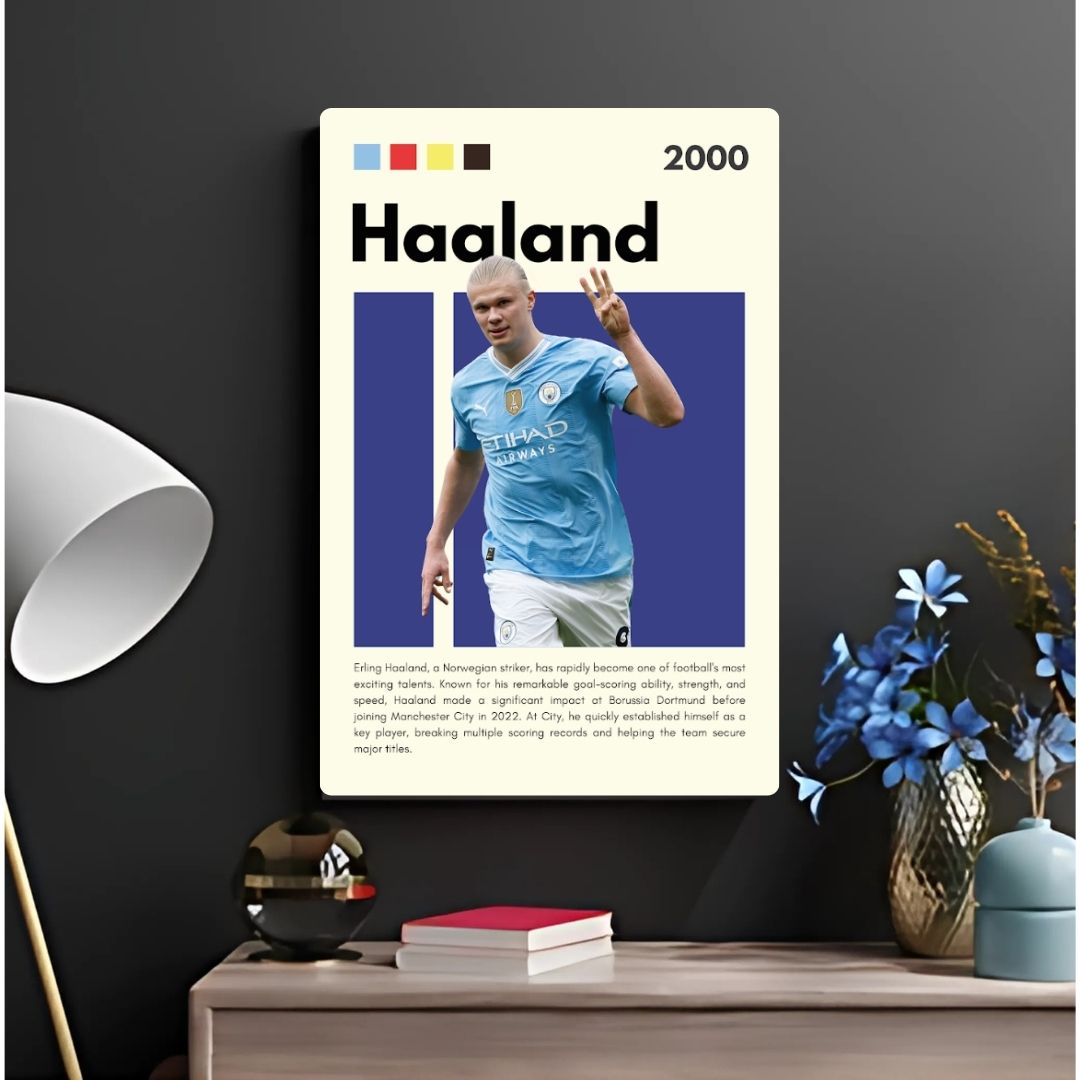 Haaland Metal Poster
