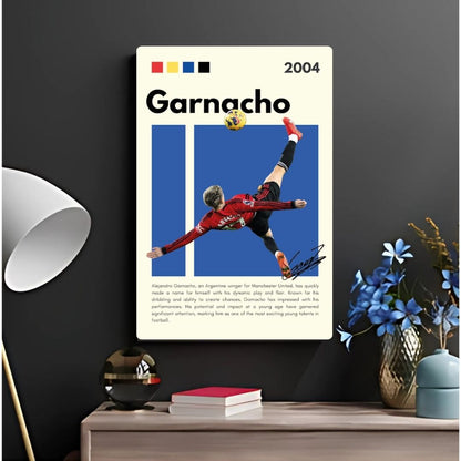 Alejandro Garnacho Metal Poster