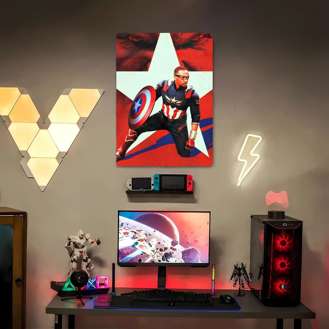 Captain America - Brave New World  Metal Poster