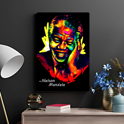 Nelson Mandela Metal Poster