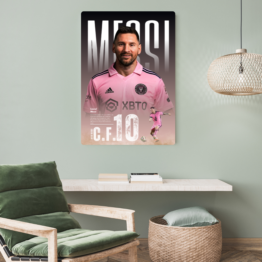 Messi Metal Poster