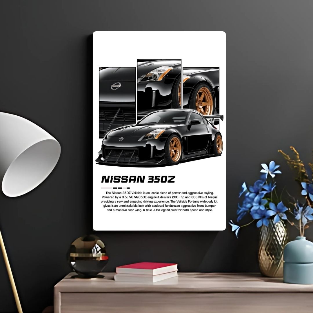 Nissan 350 Z Metal Poster