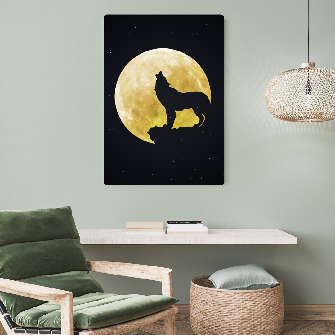 Wolf Metal Poster