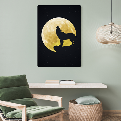 Wolf Metal Poster