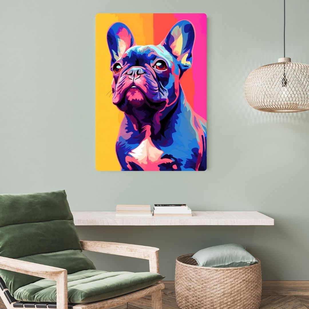 French Bulldog Metal Poster