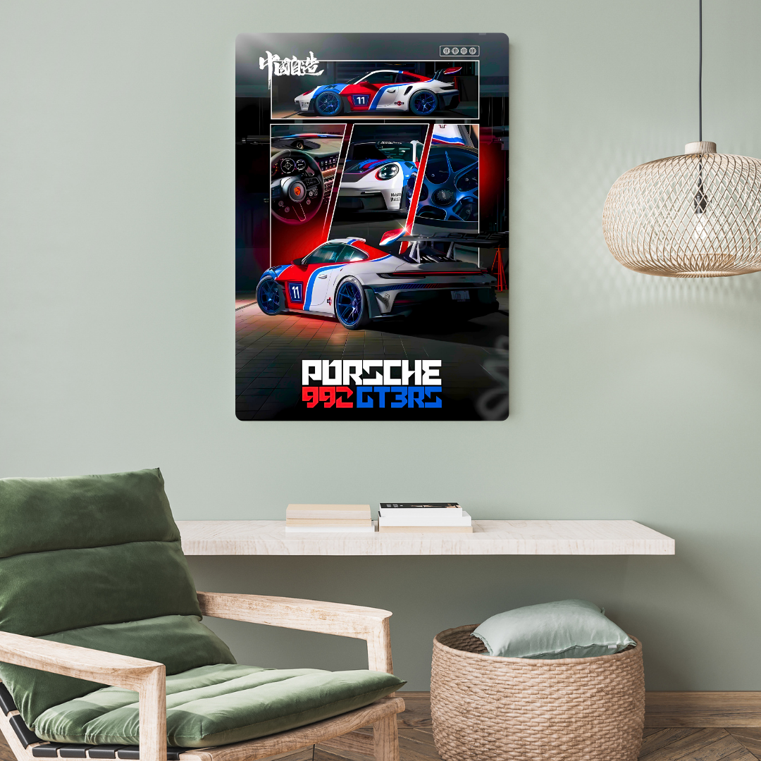 Porsche Metal Poster