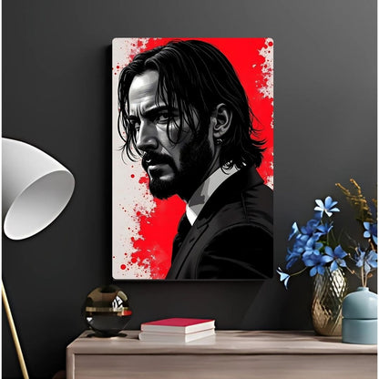 John Wick Metal Poster