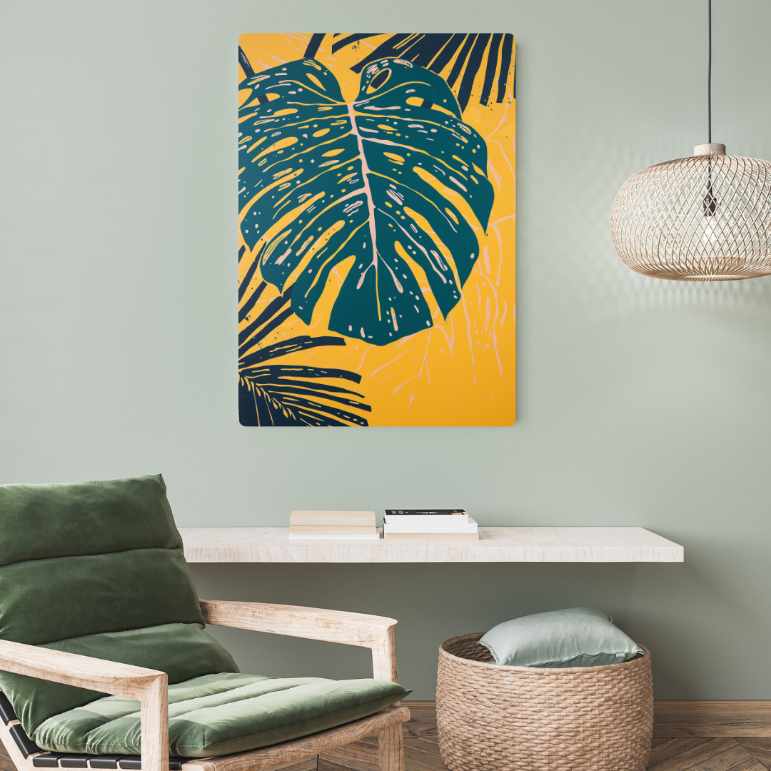 Leaf Art Metal Poster