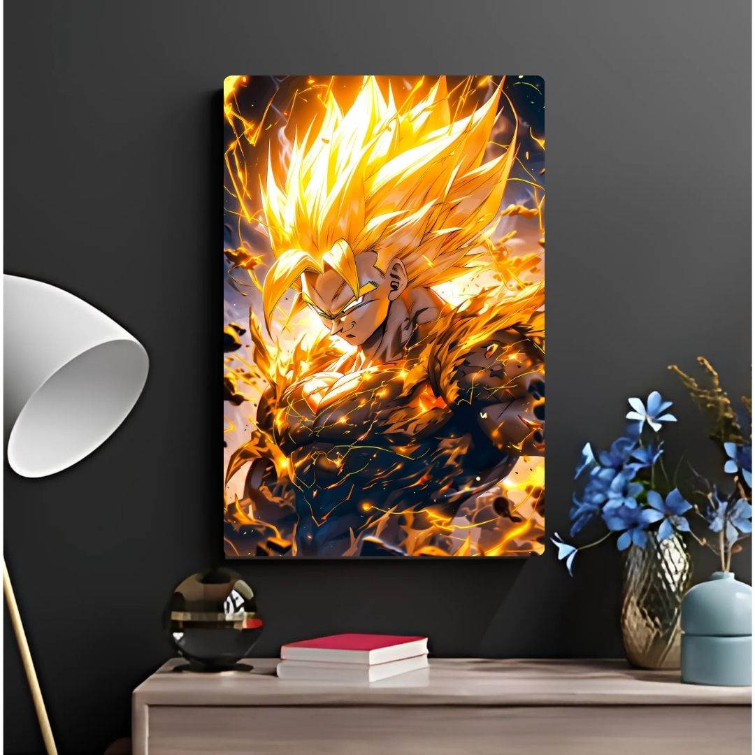 Super Saiyan's Fury Metal Poster