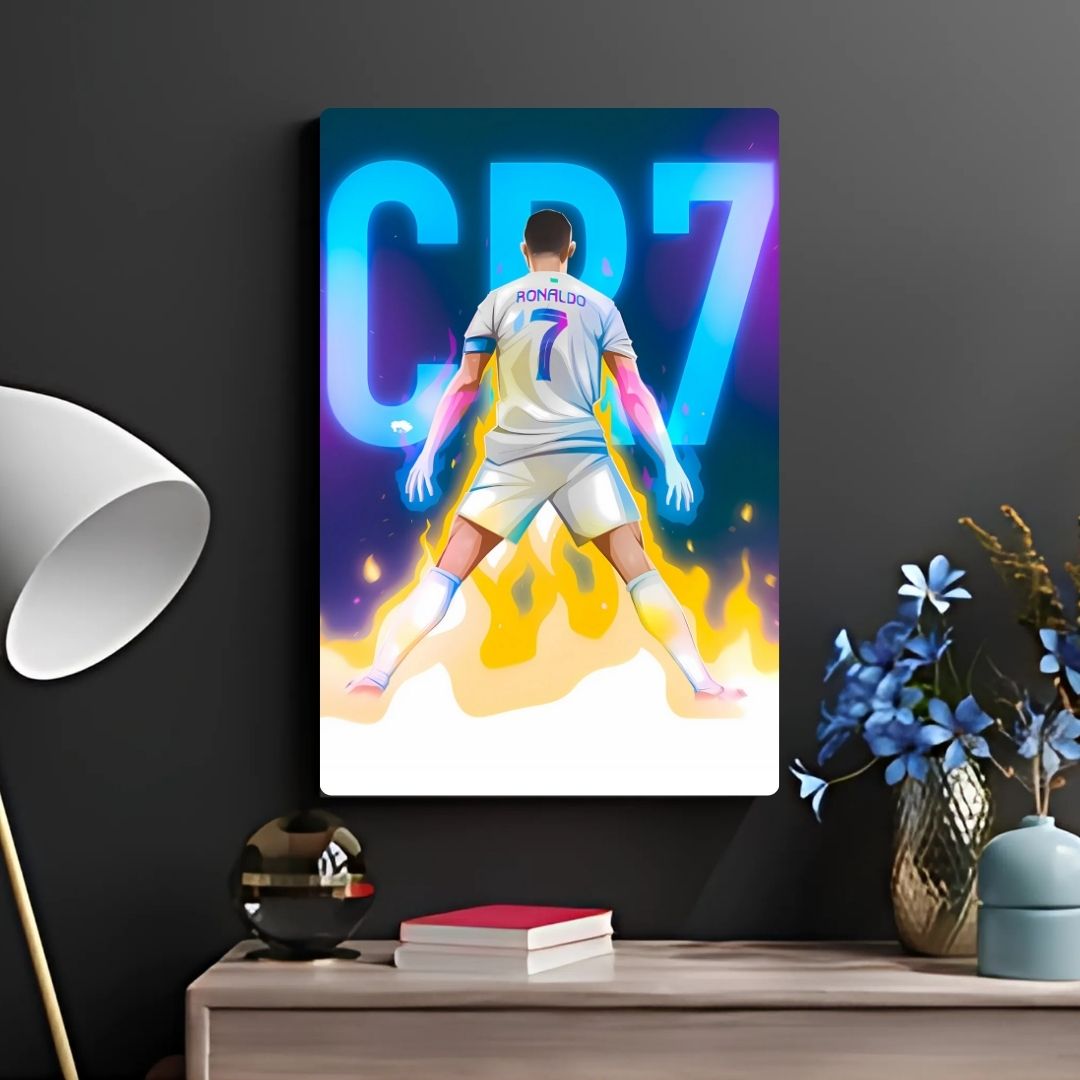 CR7 The Fire Within Metal Poster