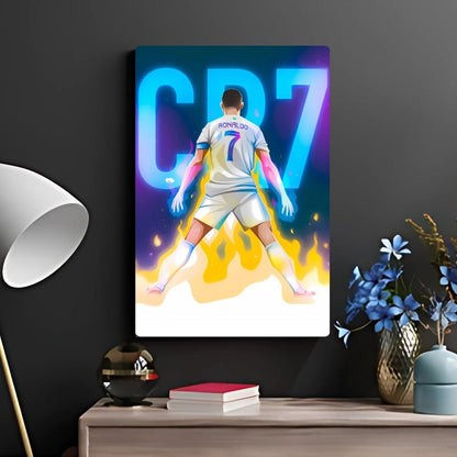 CR7 The Fire Within Metal Poster
