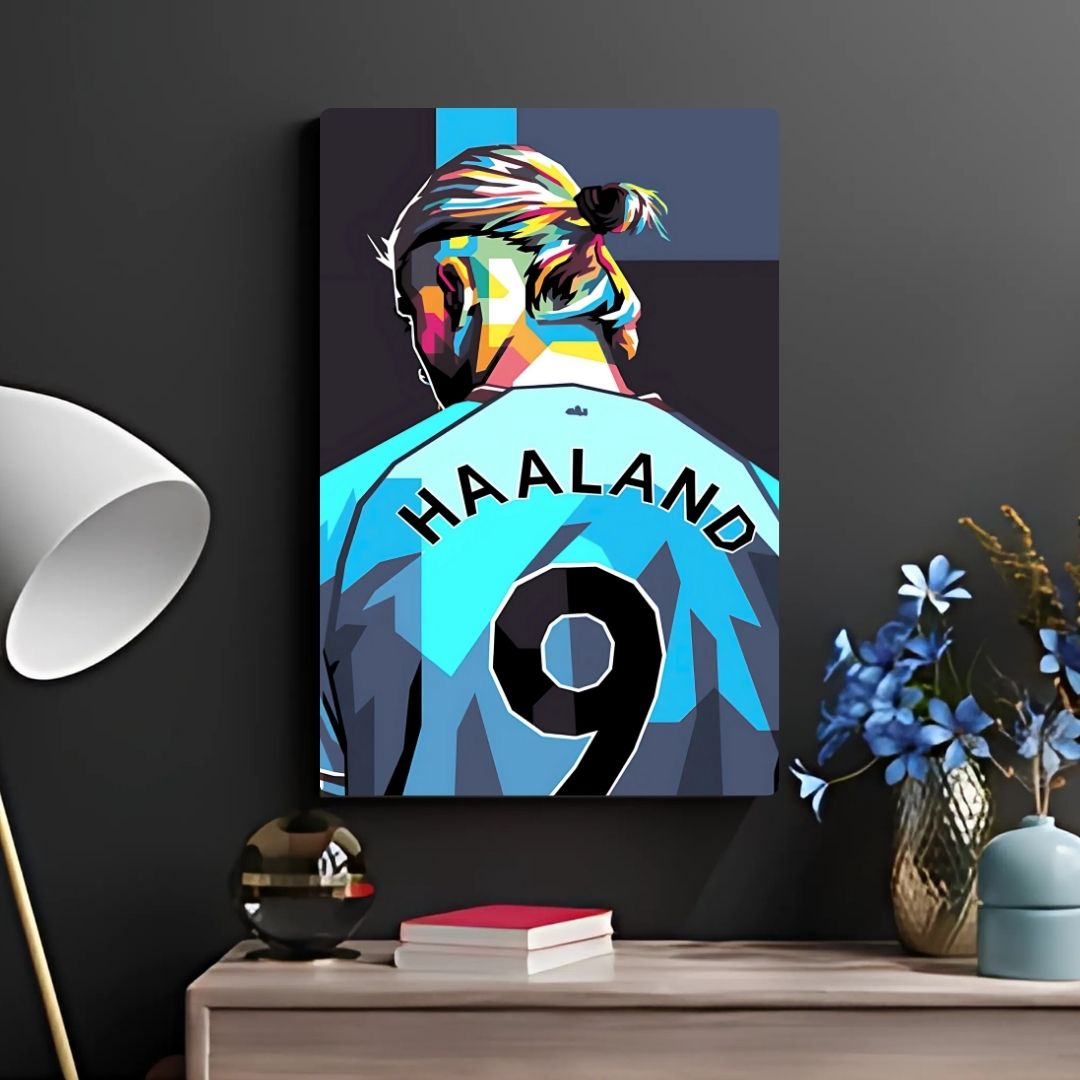 Haaland In Pop Art Metal Poster
