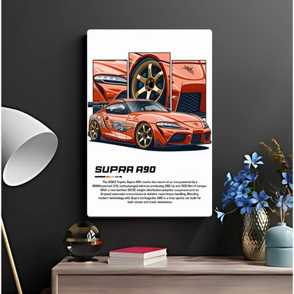 Supra A90 Metal Poster