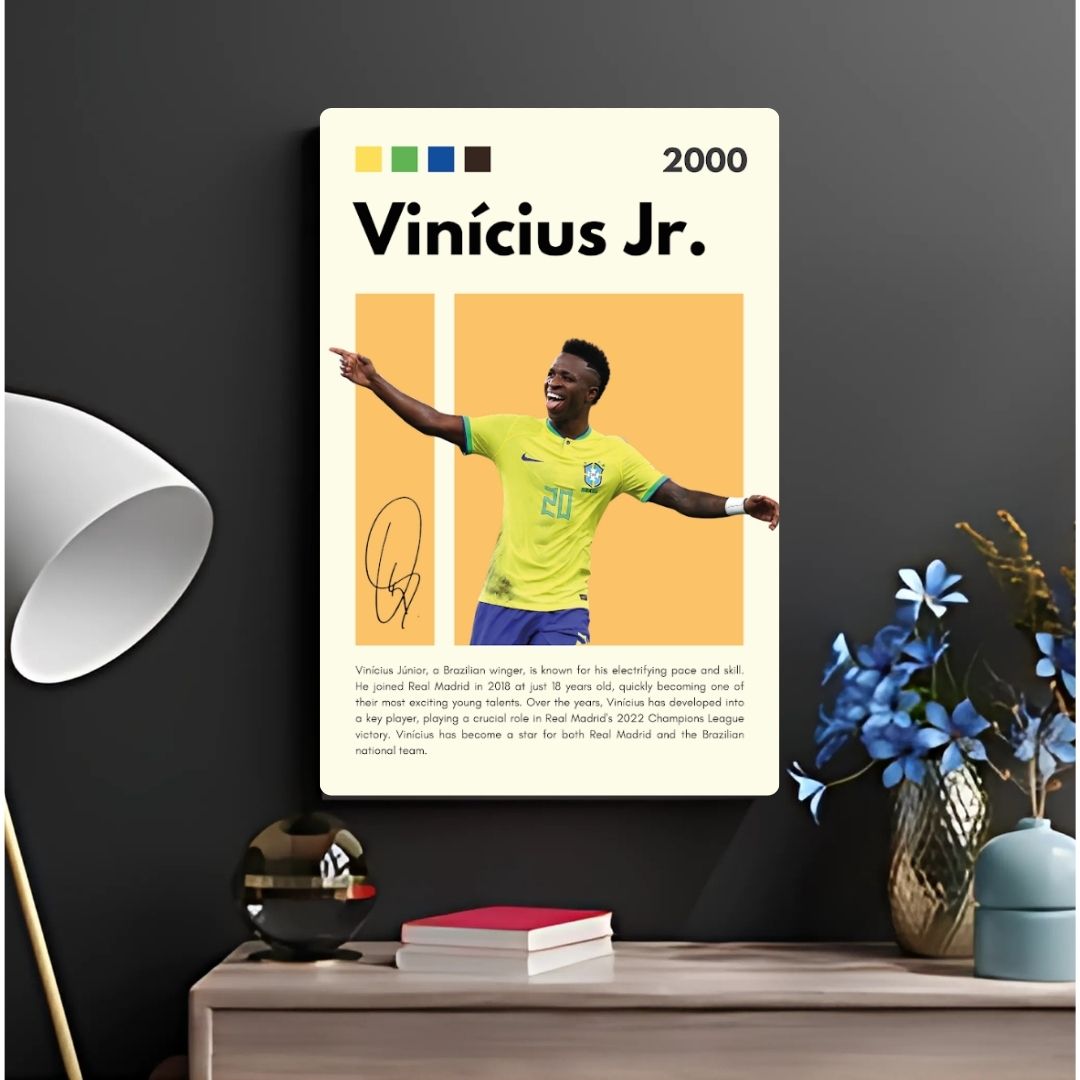 Vinícius Jr. Metal Poster