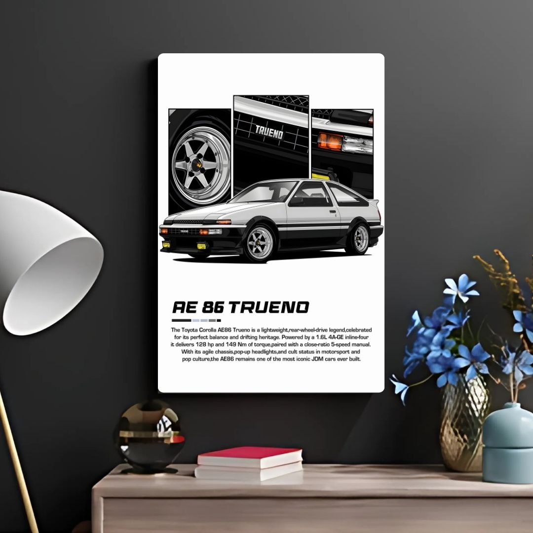 Toyota Corolla AE86 Metal Poster