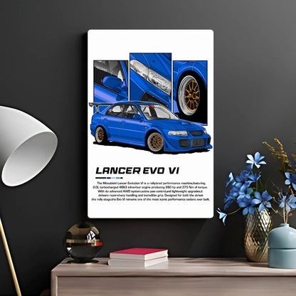 Lancer EVO VI Metal Poster