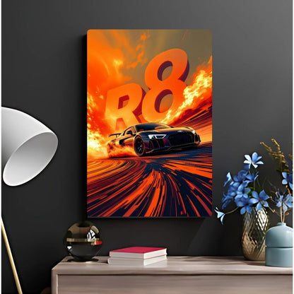 Audi R8 Metal Poster