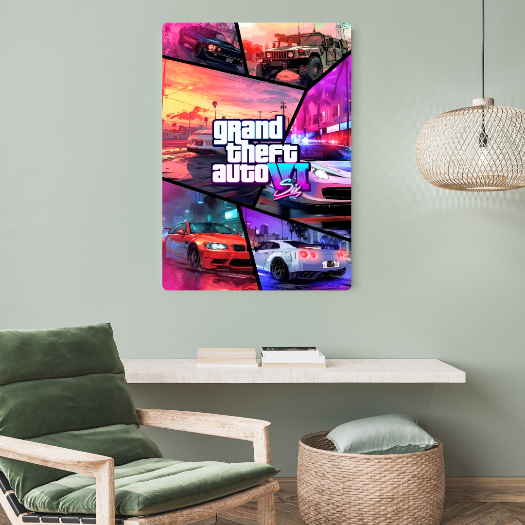 GTA VI Metal Poster