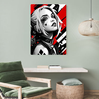 Harley Quinn Close-up Metal Poster